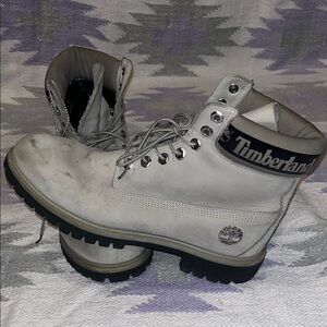 Timberland Gray Leather Boots